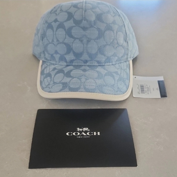 Coach Blue Monogram Cap - Picture 1 of 3